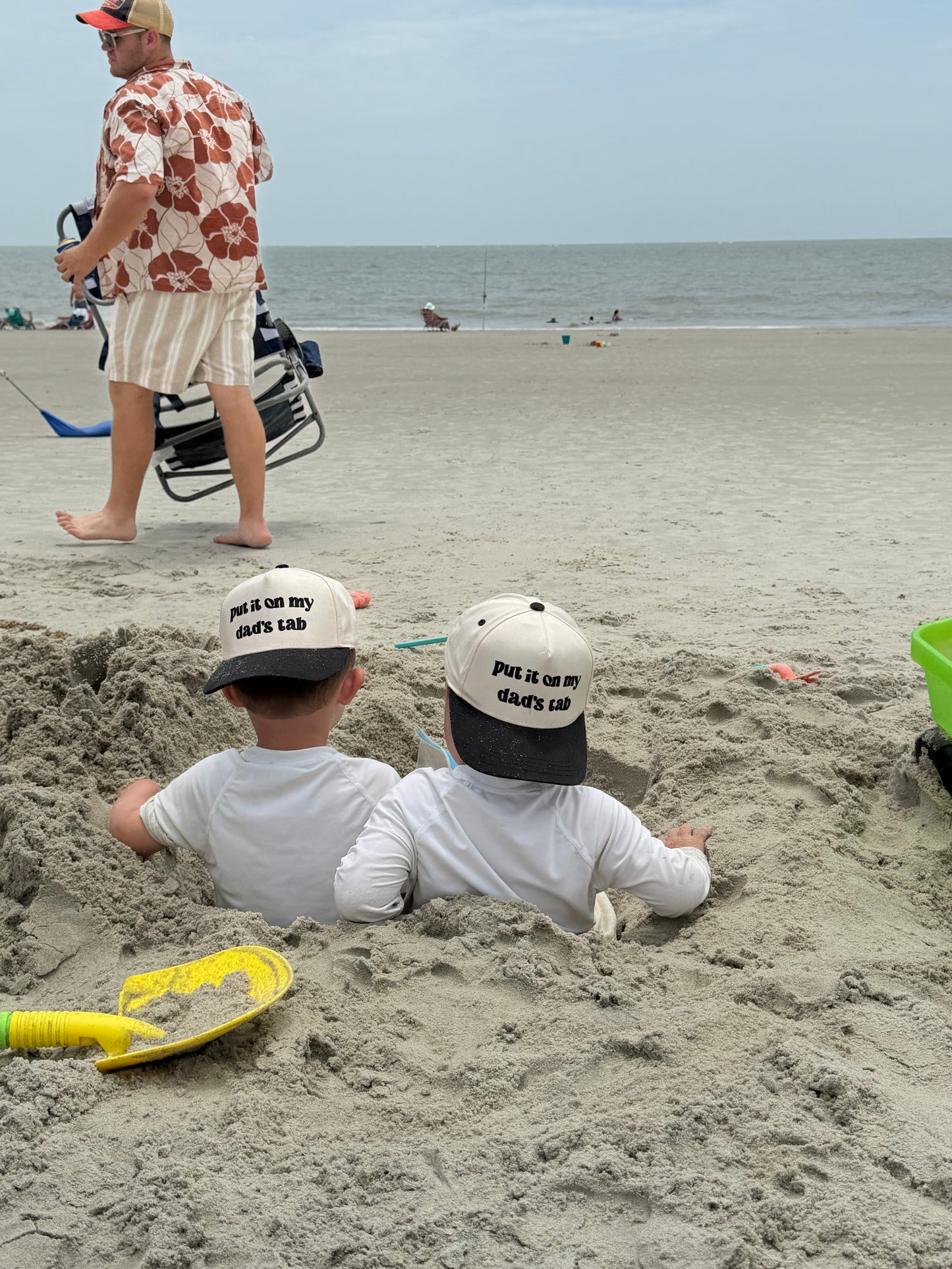 Put It On My Dad’s Tab Hat | Funny Baby Hat | Toddler Trucker Hat | Kids Baseball Cap | Gift for Dad