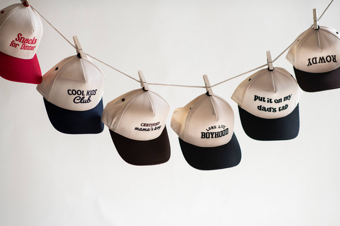 ROWDY Trucker Hat – Cream & Brown