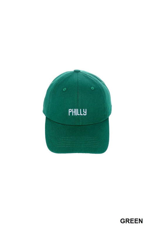 Vintage Philly Embroidered Baseball Cap SI-26571: GREEN-170479 / OS