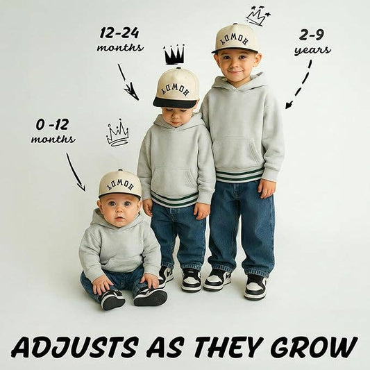 Kids Vintage Trucker Hat | Toddler Baseball Cap | “Howdy” Upside Down Hat | Adjustable Kids Hat (2–9 Years)