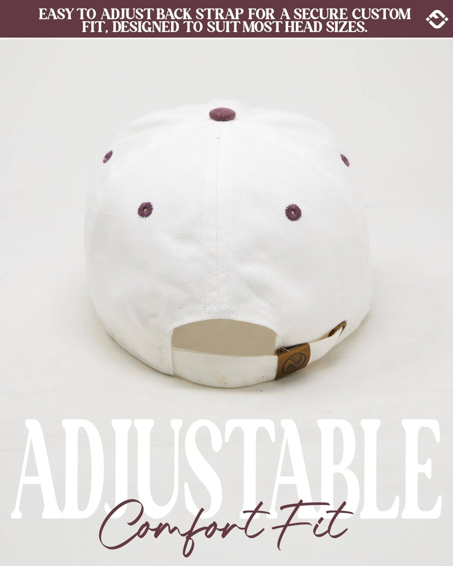 Cotton 2-Tone Baseball Cap - Put It On My Husbands Tab