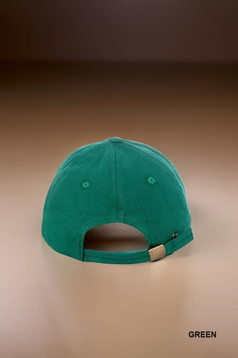 Vintage Philly Embroidered Baseball Cap SI-26571: GREEN-170479 / OS