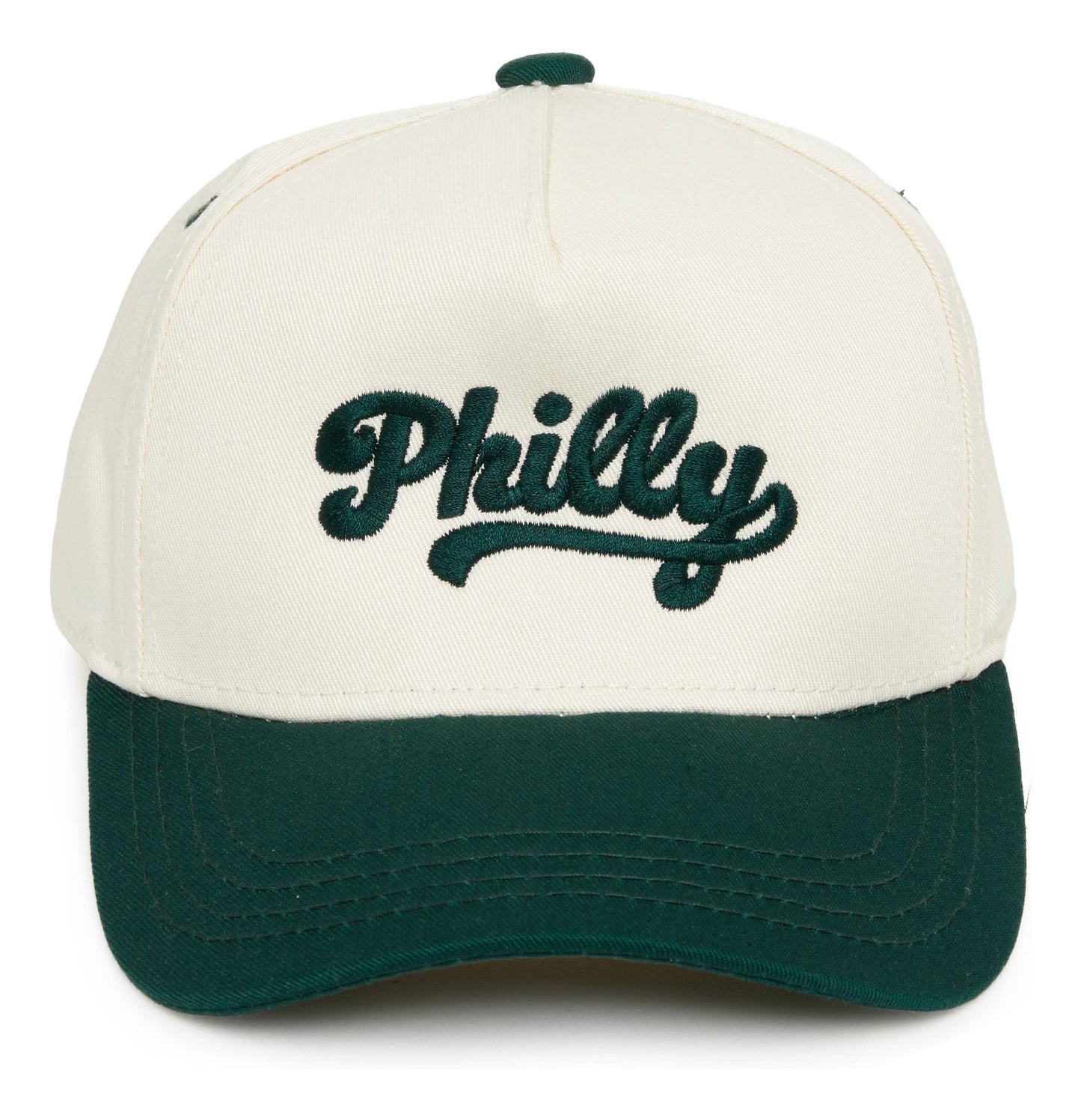 Philly Kids Trucker Hat | Toddler Baseball Cap | Green & Beige Vintage Hat | Adjustable Kids Hat (2–9 Years)