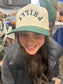 Upside Down Philly Trucker Hat – Green & Beige | Adult