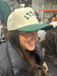 Upside Down Philly Trucker Hat – Green & Beige | Adult