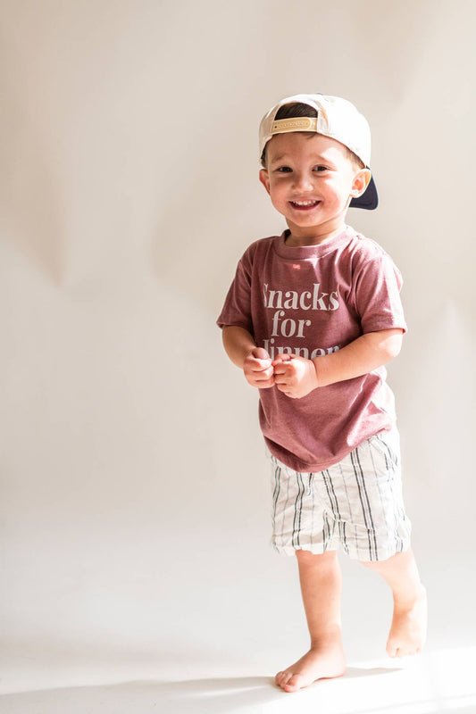 Snacks for Dinner Toddler T-Shirt – Kids Graphic Tee