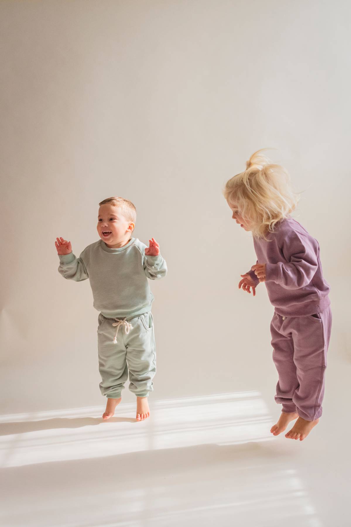 Unisex Everyday Cotton Sweatsuit - Coral, Dusty Blue, Dusty Purple, Mint Sage