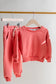 Unisex Everyday Cotton Sweatsuit - Coral, Dusty Blue, Dusty Purple, Mint Sage