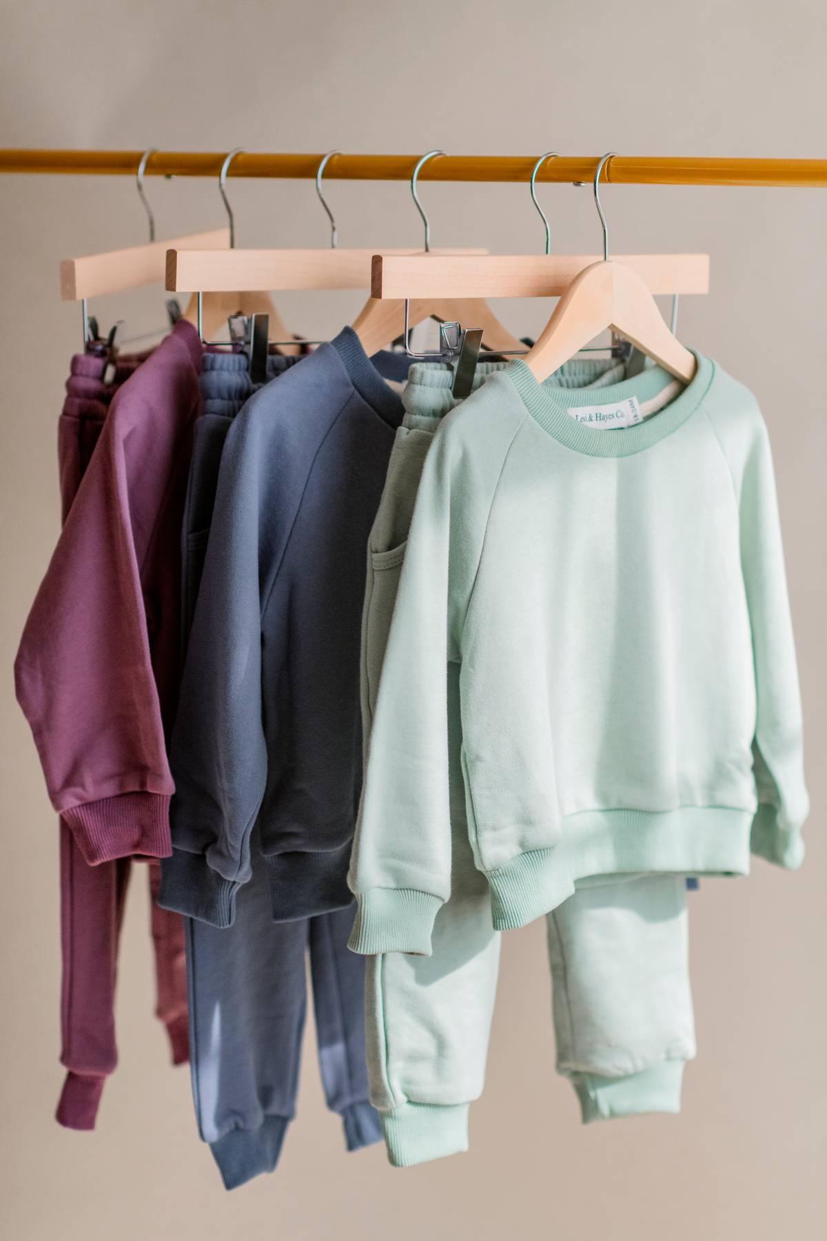 Unisex Everyday Cotton Sweatsuit - Coral, Dusty Blue, Dusty Purple, Mint Sage