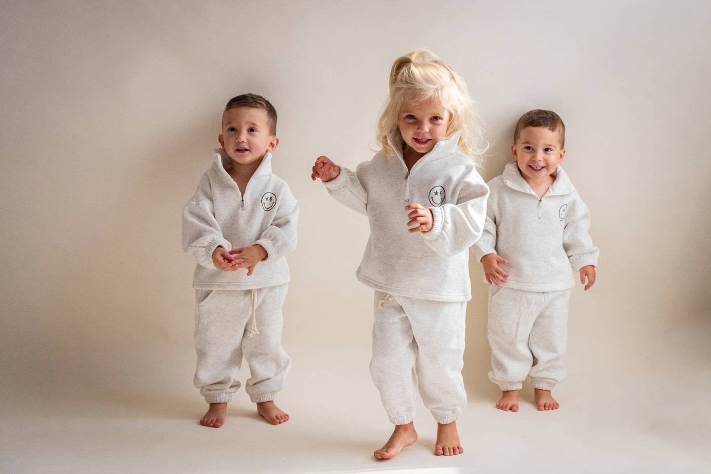 Smiley Unisex Cotton Sweatsuit Set