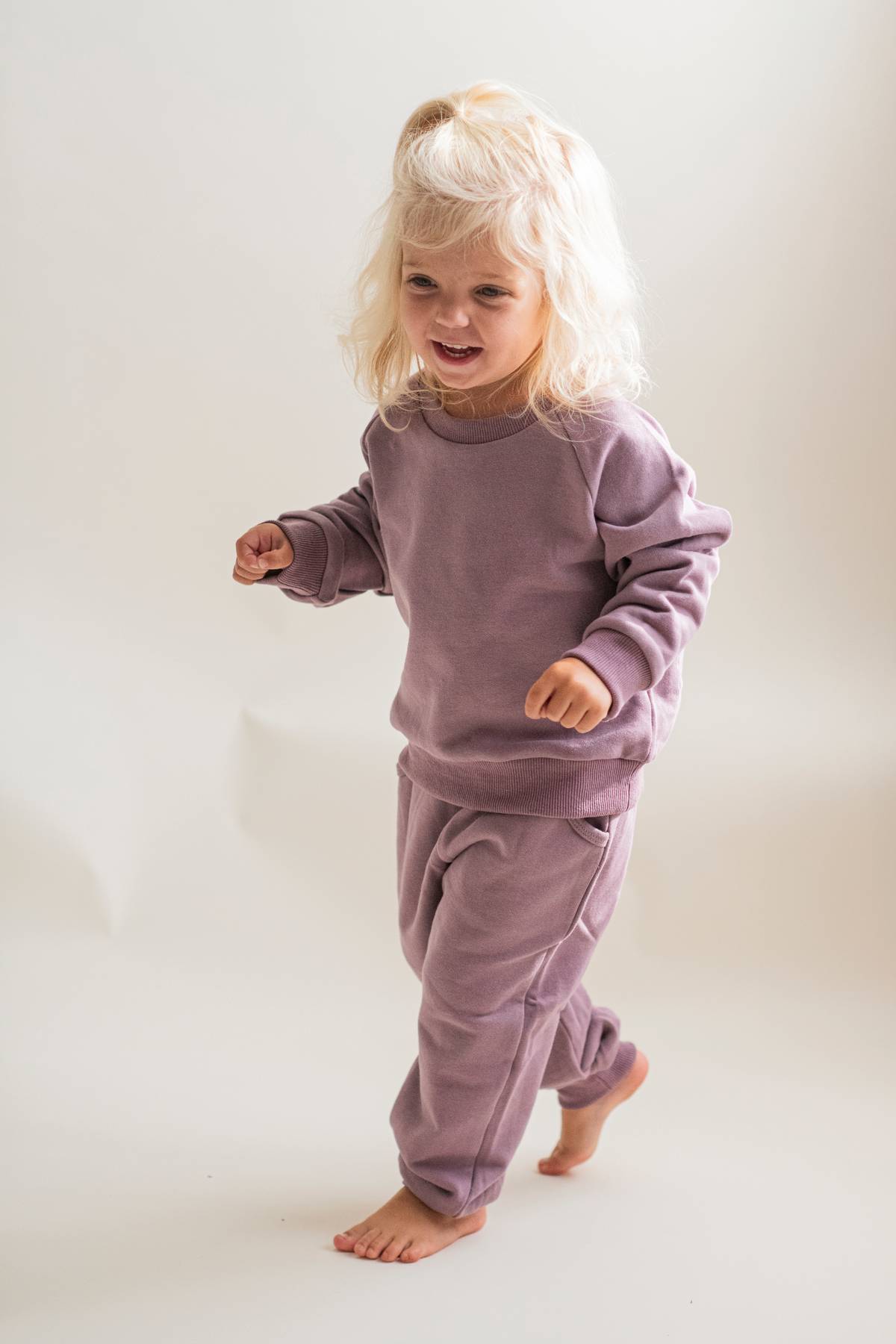 Unisex Everyday Cotton Sweatsuit - Coral, Dusty Blue, Dusty Purple, Mint Sage