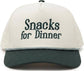 Kid's Golf Hat - Snacks For Dinner - Green/Beige: Medium/Large