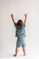 Toddler Two-Piece Everyday Set – Neutral Kids Loungewear - Blush and Dusty Teal
