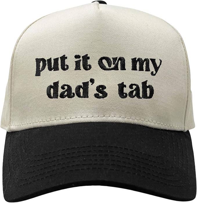 Kids/Baby Two Tone Vintage Cap - Put It on My Dad's Tab : Medium/Large