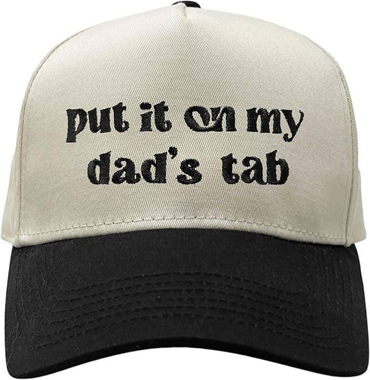 Kids/Baby Two Tone Vintage Cap - Put It on My Dad's Tab : Medium/Large