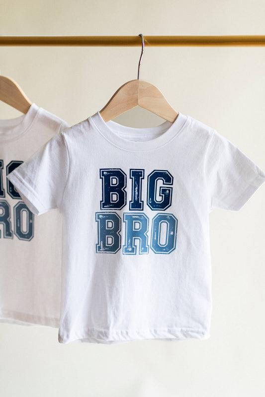 Big Bro Varsity Tee – Vintage Blue