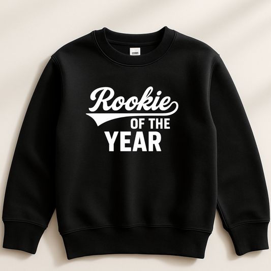 Rookie Of the Year Toddler Crewneck Fleece