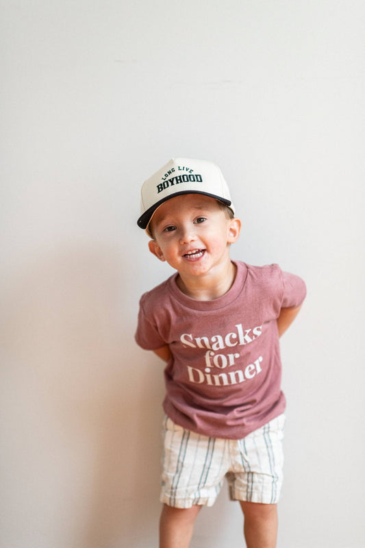 Snacks for Dinner Toddler T-Shirt – Kids Graphic Tee